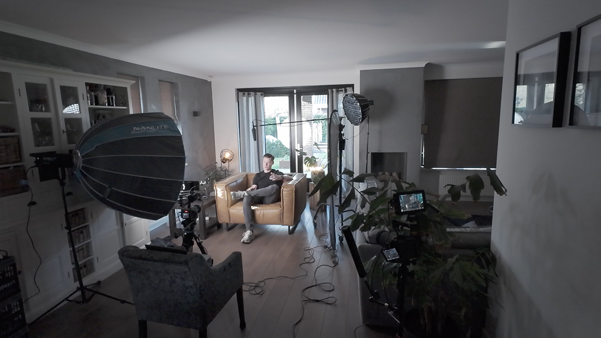 Filmmaker en videograaf Ben Fransen aan het werk. Beschikbaar als Filmmaker Borne. Behind the scenes bij Ben Fransen